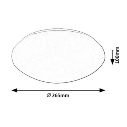 Rabalux - LED plafondlamp met een sensor LED/12W/230V IP44 4000K