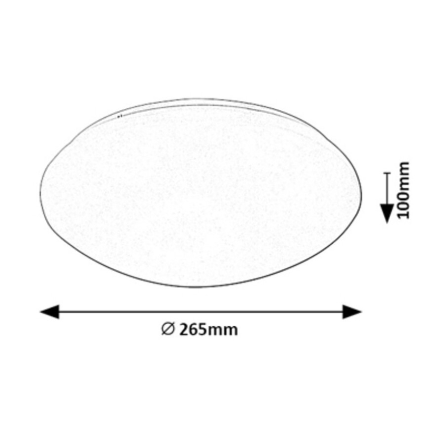 Rabalux - LED Plafondlamp met sensor LED/12W/230V IP44 4000K Ø 26,5 cm