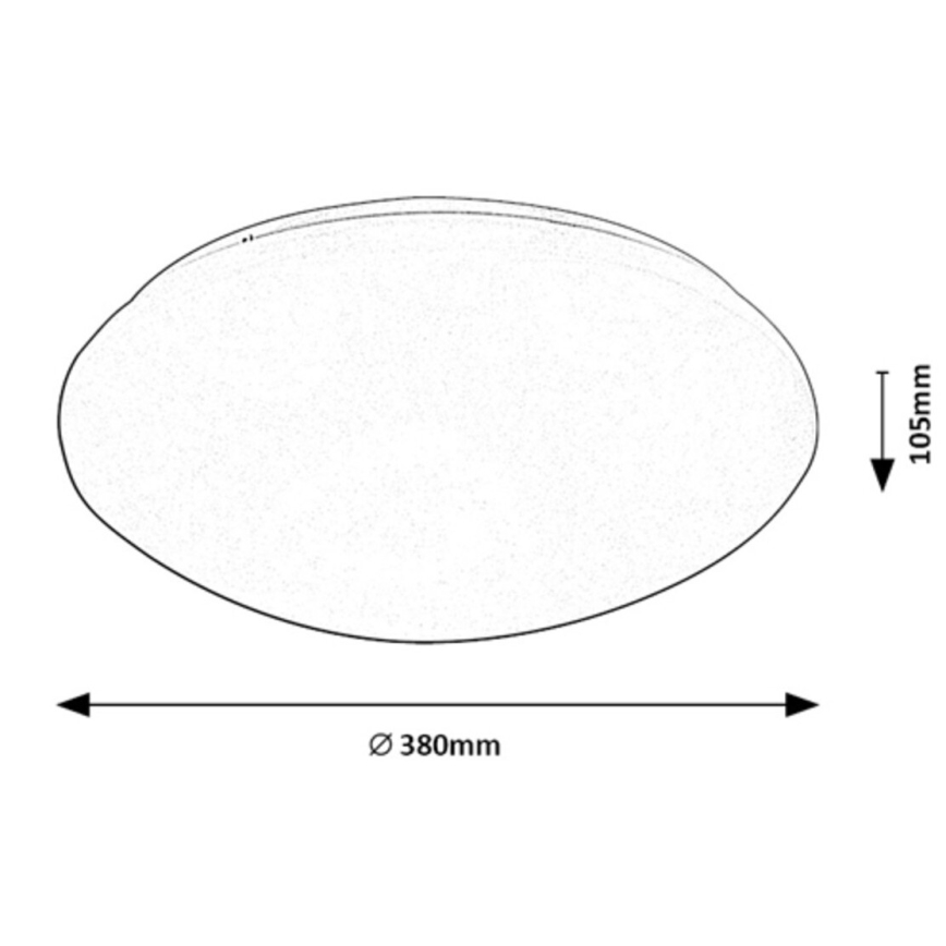 Rabalux - LED plafondlamp met een sensor LED/24W/230V IP44 4000K