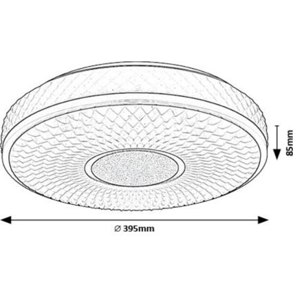 Rabalux - LED Plafondlamp LED/24W/230V 4000K diameter 39 cm