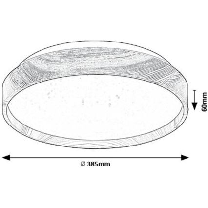 Rabalux - LED Plafondlamp LED/24W/230V 3000K diameter 38 cm