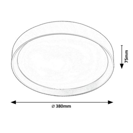 Rabalux - LED Plafondlamp LED/25W/230V 3000K diameter 38 cm