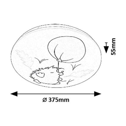 Rabalux - LED plafondlamp voor kinderen LED/24W/230V 3000K Ø 37,5 cm