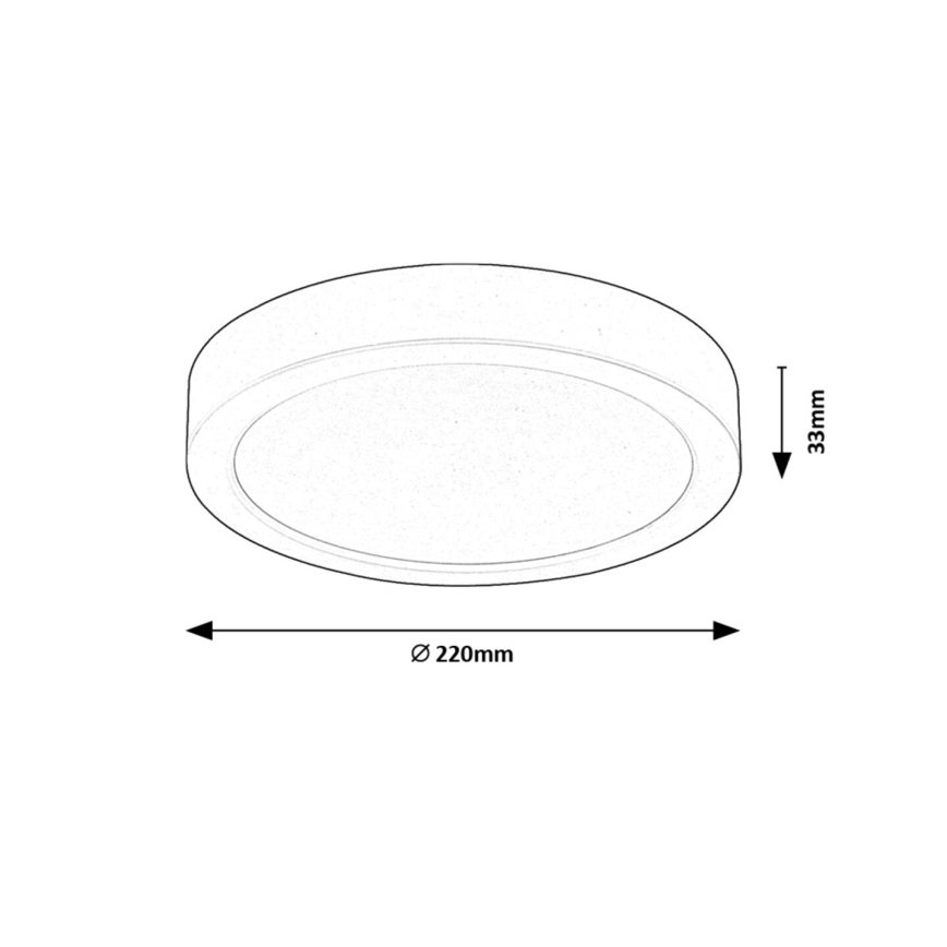 Rabalux - LED Plafondlamp LED/24W/230V 4000K diameter 22 cm wit