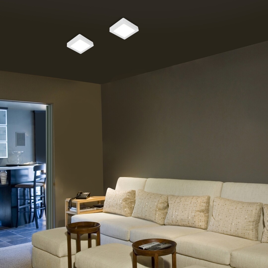 Rabalux - LED Plafondlamp LED/15W/230V 4000K 16x16 cm wit