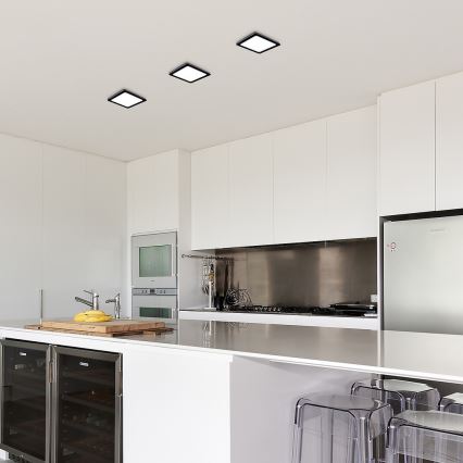 Rabalux - LED Plafondlamp LED/15W/230V 4000K 16x16 cm zwart