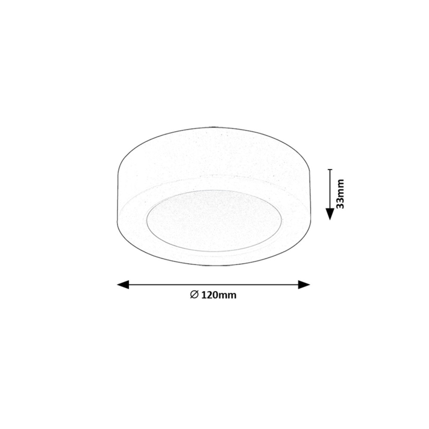 Rabalux - LED Plafondlamp LED/7W/230V 3000K diameter 12 cm wit