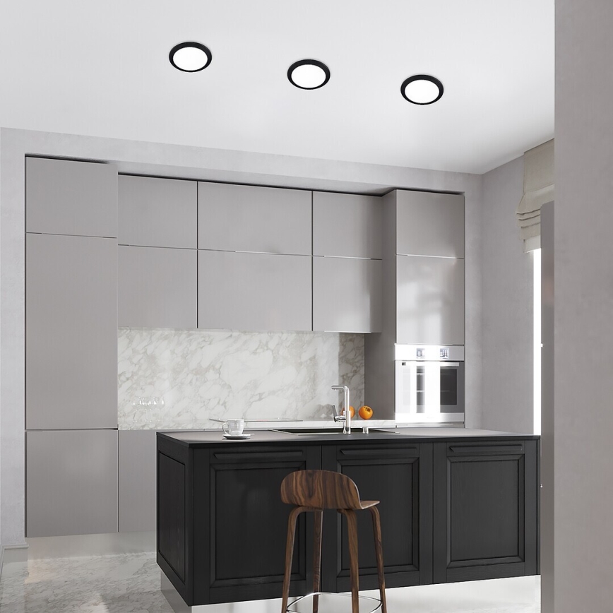 Rabalux - LED Hang plafondverlichting LED/3W/230V diameter 9 cm zwart