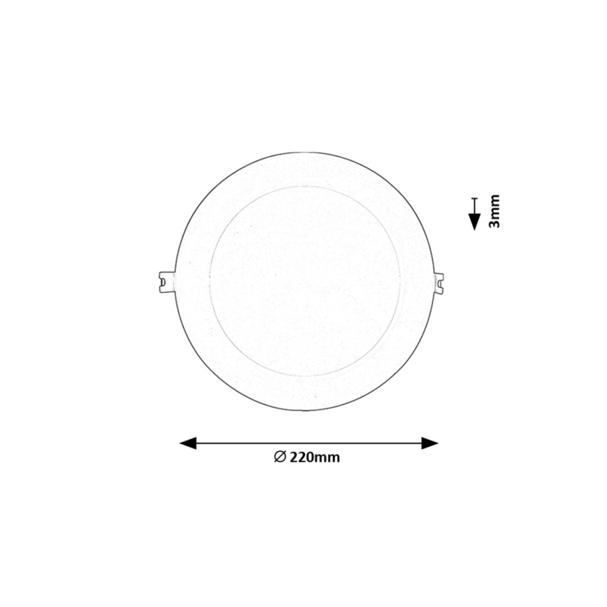 Rabalux - LED Hang plafondverlichting LED/18W/230V diameter 22 cm wit