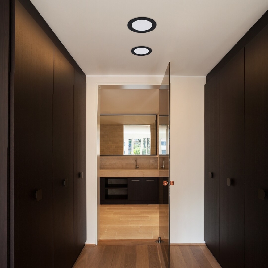 Rabalux - LED Hang plafondverlichting LED/18W/230V diameter 22 cm zwart
