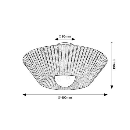 Rabalux - Plafondlamp 1xE27/6W/230V