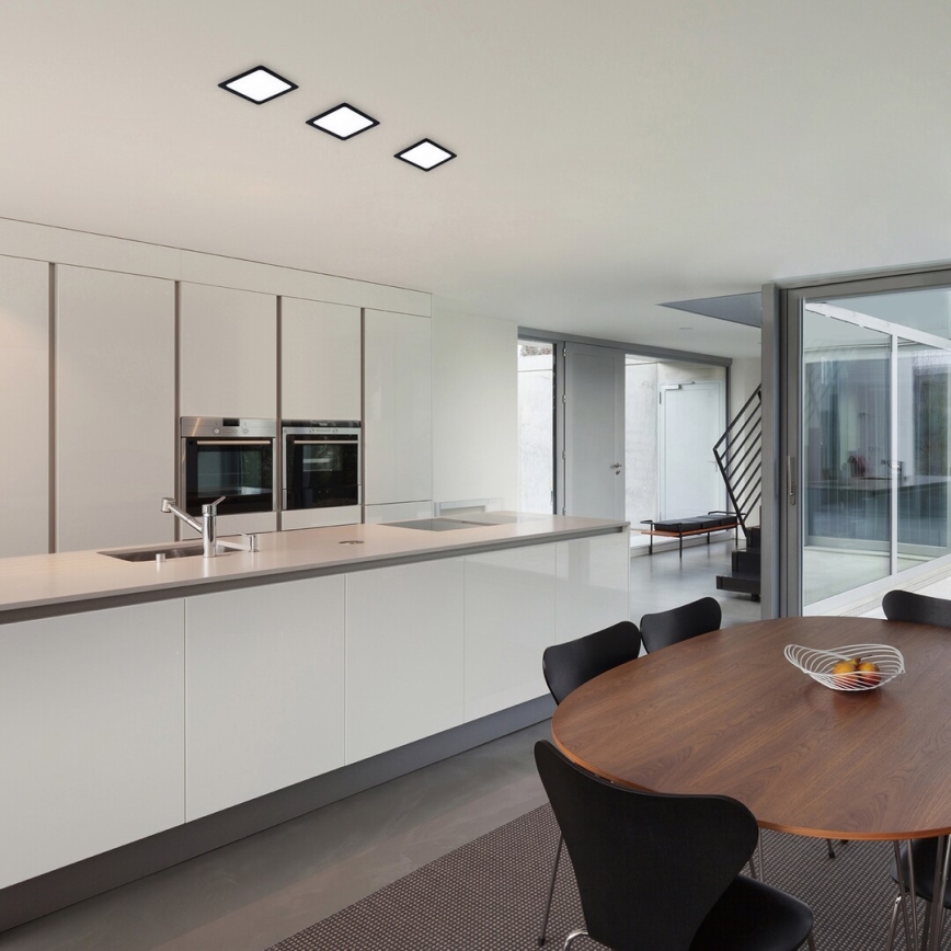 Rabalux - LED Hang plafondverlichting LED/18W/230V 22x22 cm zwart