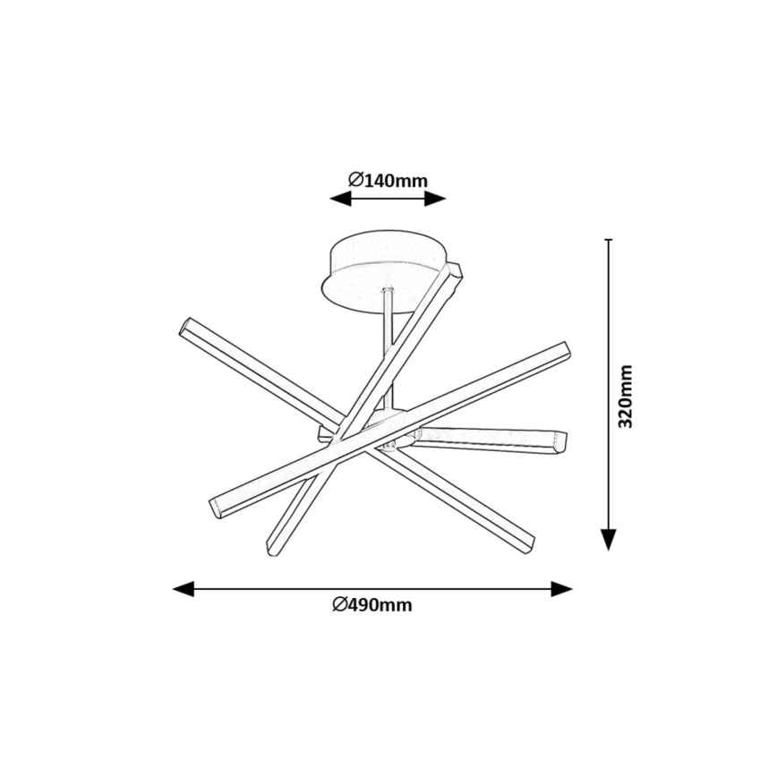 Rabalux - LED Hanglamp met vaste pendel LED/30W/230V 4000K