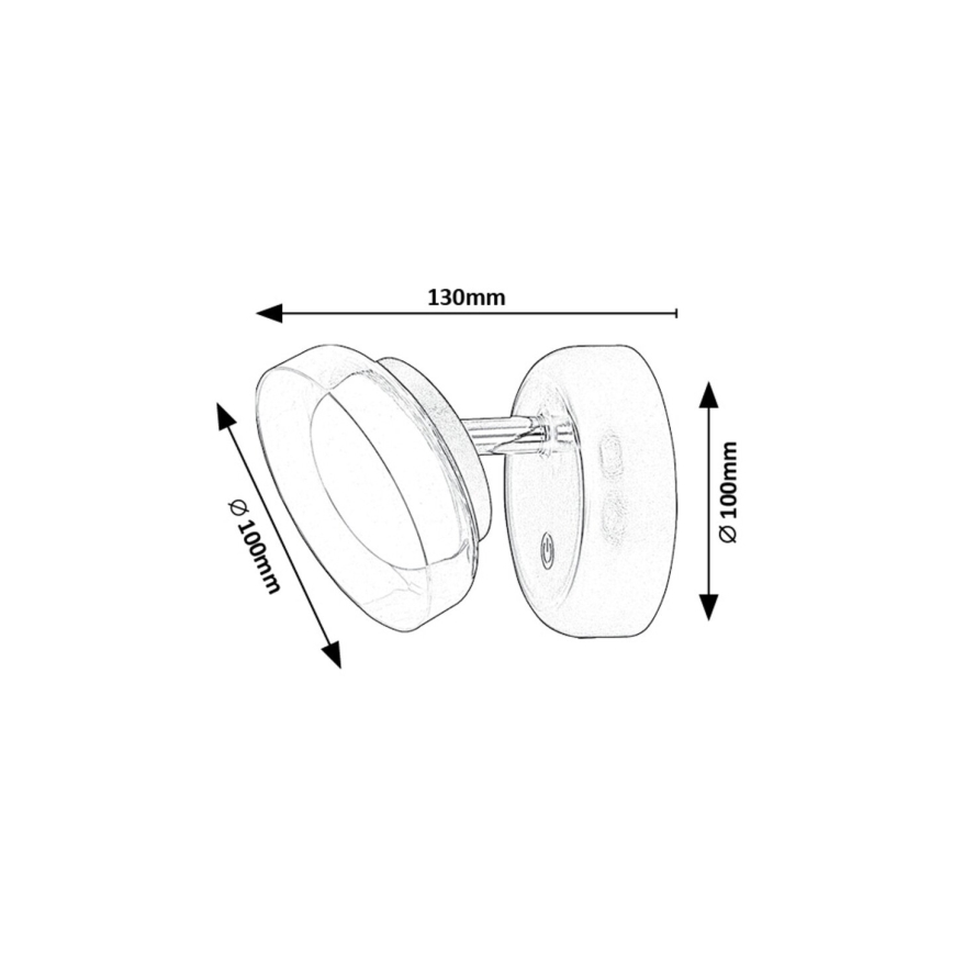 Rabalux - LED Dimbare Oplaadbare Wandlamp LED/2W/5V 3000K 1800 mAh