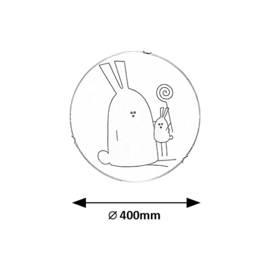 Rabalux - Plafondlamp voor kinderkamer 2xE27/60W/230V Ø 40 cm