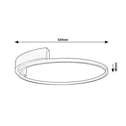 Rabalux - LED Plafondlamp LED/23W/230V