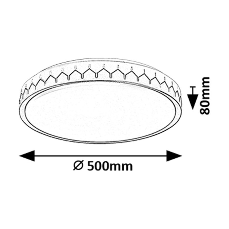 Rabalux - Dimbare LED plafondlamp LED/48W/230V 3000-6500K + afstandsbediening