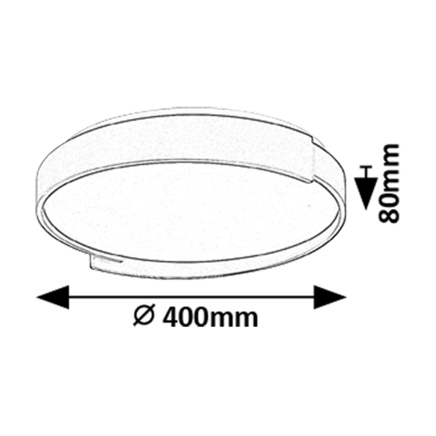 Rabalux - Dimbare LED plafondlamp LED/24W/230V 3000-6500K + afstandsbediening