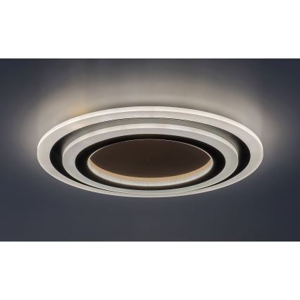 Rabalux - Dimbare LED Plafondlamp LED/56W/230V 3000/4000/6000K mat chroom/zwart + afstandsbediening