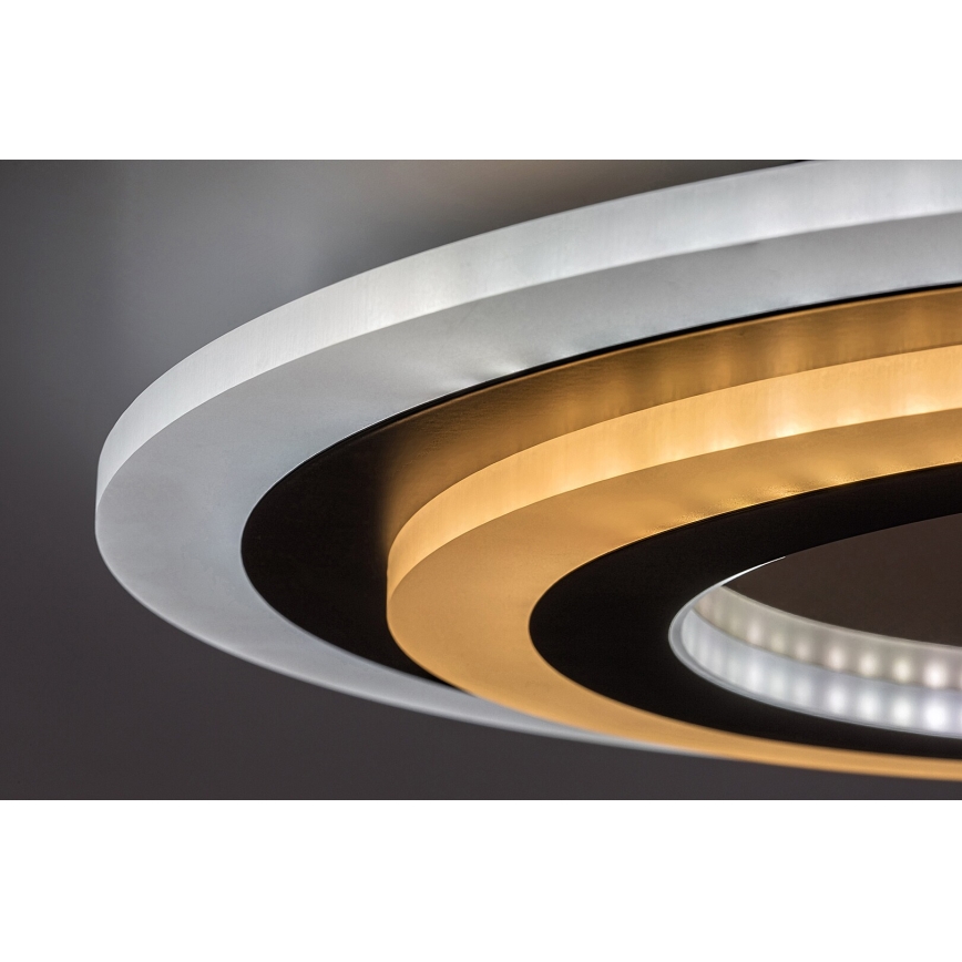 Rabalux - Dimbare LED Plafondlamp LED/56W/230V 3000/4000/6000K mat chroom/zwart + afstandsbediening