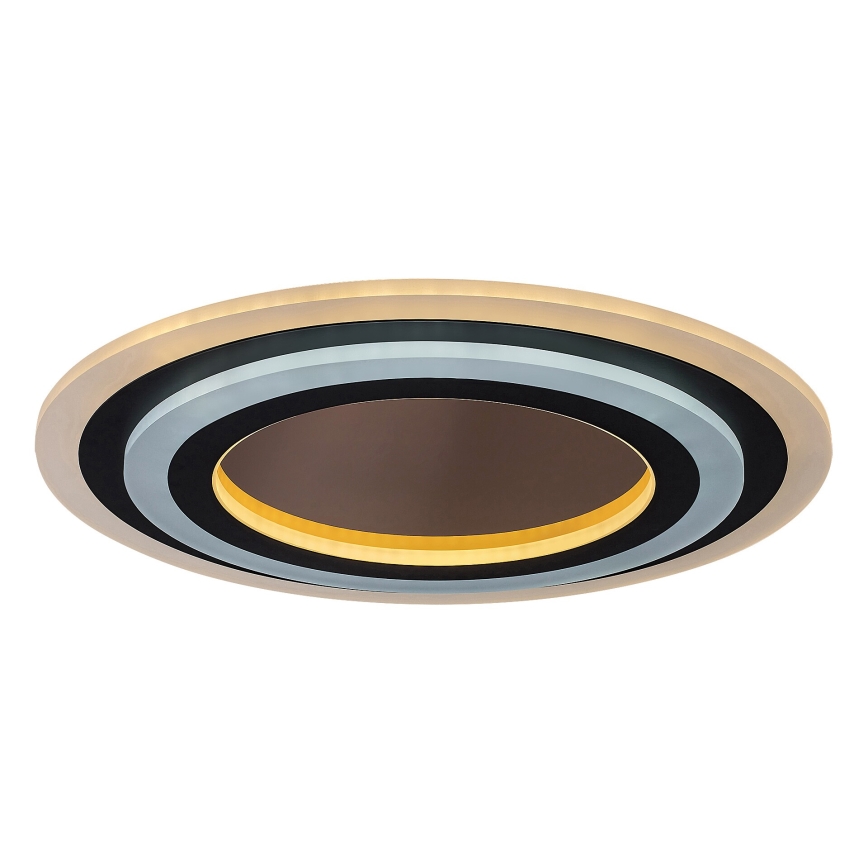 Rabalux - Dimbare LED Plafondlamp LED/56W/230V 3000/4000/6000K mat chroom/zwart + afstandsbediening