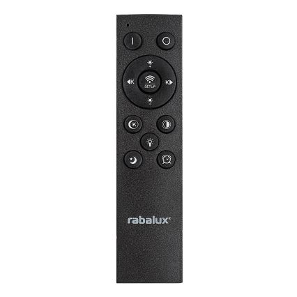 Rabalux - Dimbare LED Plafondlamp LED/56W/230V 3000/4000/6000K mat chroom/zwart + afstandsbediening