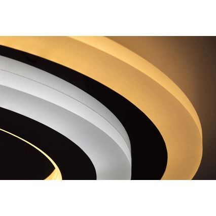 Rabalux - Dimbare LED-plafondlamp LED/56W/230V 3000/4000/6000K, mat chroom, met afstandsbediening, Ø 45 cm