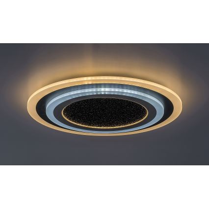 Rabalux - Dimbare LED Plafondlamp LED/56W/230V 3000/4000/6000K zwart + afstandsbediening