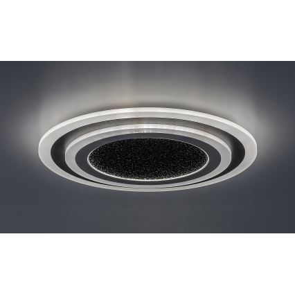 Rabalux - Dimbare LED Plafondlamp LED/56W/230V 3000/4000/6000K zwart + afstandsbediening