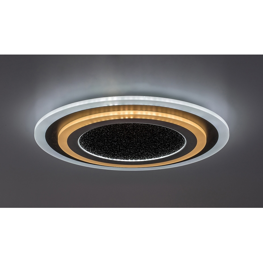 Rabalux - Dimbare LED Plafondlamp LED/56W/230V 3000/4000/6000K zwart + afstandsbediening