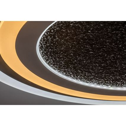 Rabalux - LED dimbare plafondlamp LED/56W/230V 3000/4000/6000K zwart + afstandsbediening Ø 45 cm