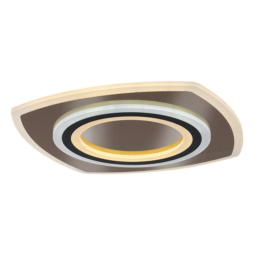 Rabalux - Dimbare LED Plafondlamp LED/60W/230V 3000/4000/6000K mat chroom/zwart + afstandsbediening