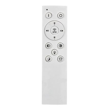 Rabalux - Dimbare LED Plafondlamp LED/60W/230V 3000/4000/6000K mat chroom/zwart + afstandsbediening