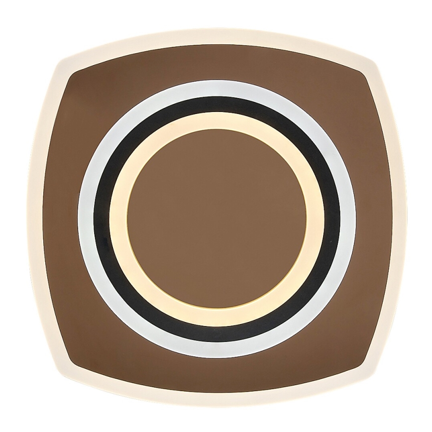 Rabalux - LED Dimbare plafondlamp LED/60W/230V 3000/4000/6000K mat chroom/zwart + afstandsbediening 48x48 cm