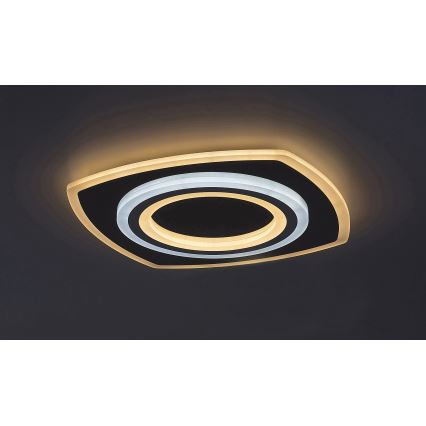 Rabalux - Dimbare LED Plafondlamp LED/60W/230V 3000/4000/6000K mat chroom + afstandsbediening