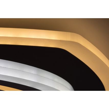 Rabalux - Dimbare LED Plafondlamp LED/60W/230V 3000/4000/6000K mat chroom + afstandsbediening