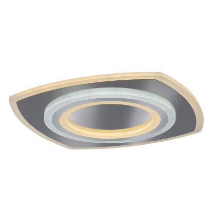 Rabalux - Dimbare LED Plafondlamp LED/60W/230V 3000/4000/6000K mat chroom + afstandsbediening