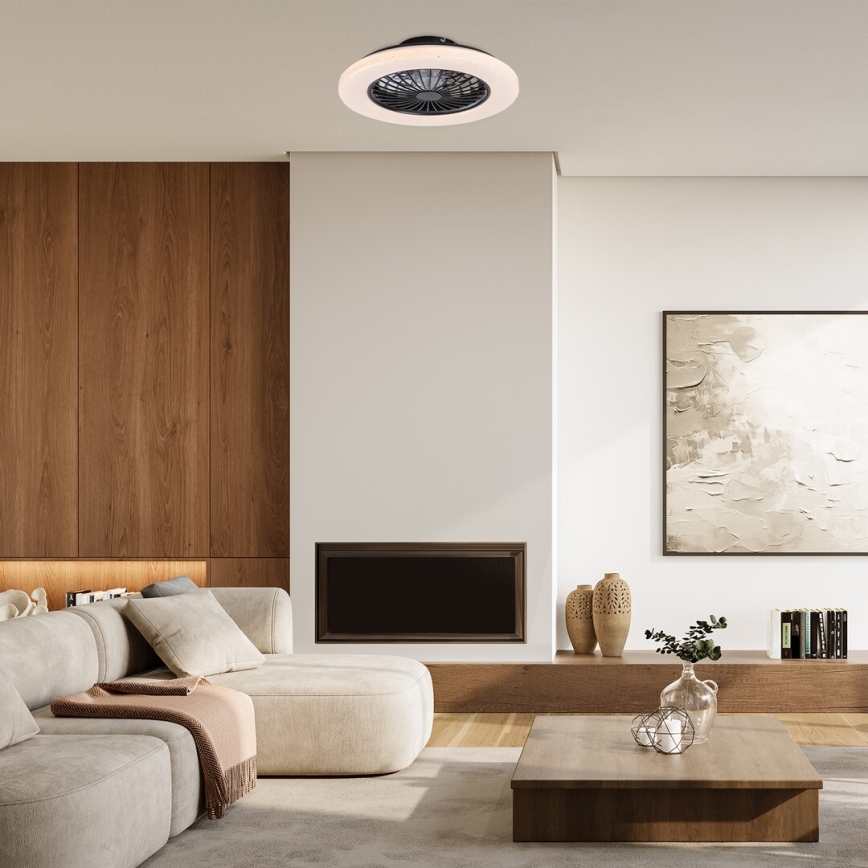 Rabalux - LED Dimbare plafondlamp met ventilator LED/48W/230V 3000-6500K + afstandsbediening