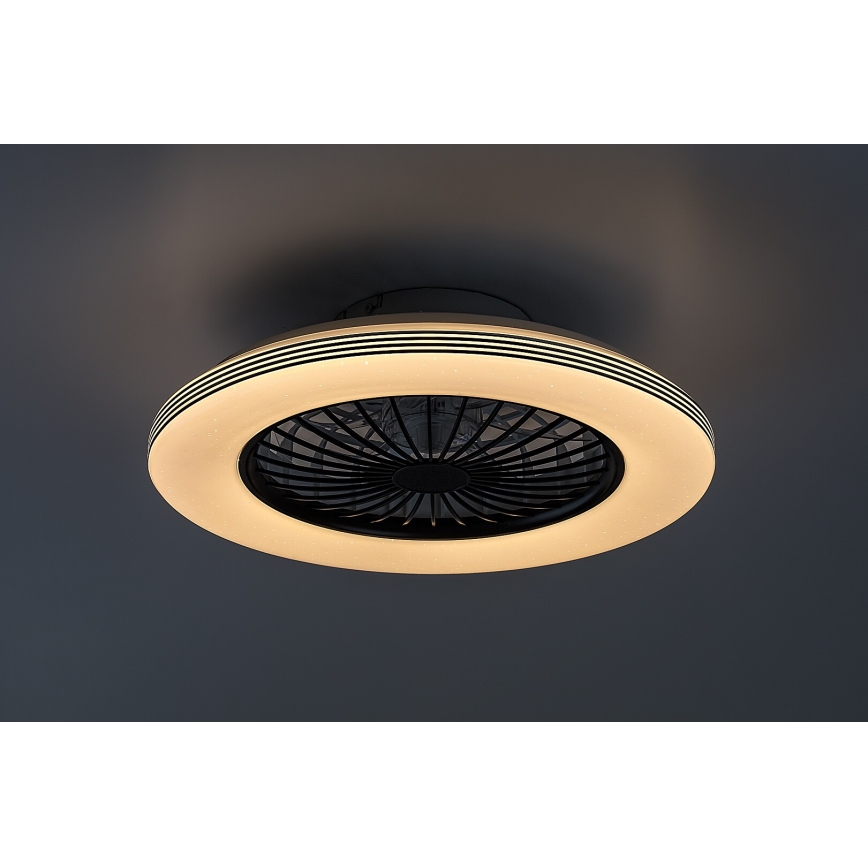 Rabalux - LED Dimbare plafondlamp met ventilator LED/48W/230V 3000-6500K + afstandsbediening