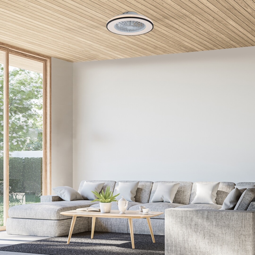Rabalux - LED Dimbare plafondlamp met ventilator LED/48W/230V 3000-6500K + afstandsbediening