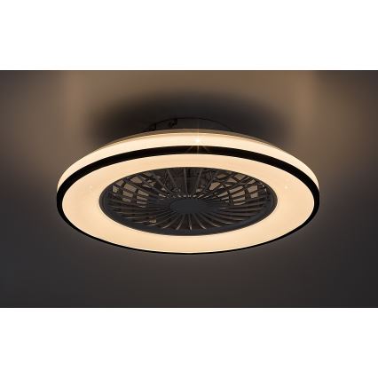 Rabalux - LED Dimbare plafondlamp met ventilator LED/48W/230V 3000-6500K + afstandsbediening