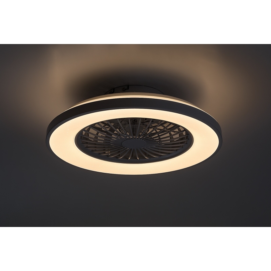 Rabalux - LED Dimbare plafondlamp met ventilator LED/48W/230V 3000-6500K + afstandsbediening
