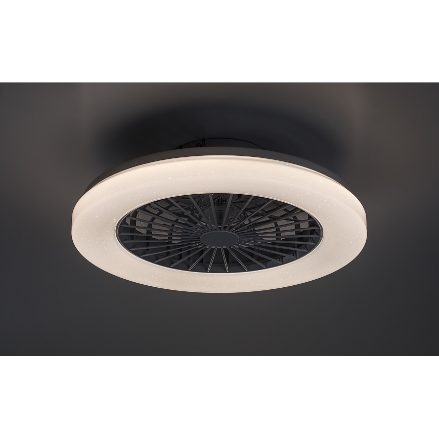 Rabalux - LED RGB Dimbare plafondlamp met ventilator LED/48W/230V 3000-6500K + afstandsbediening