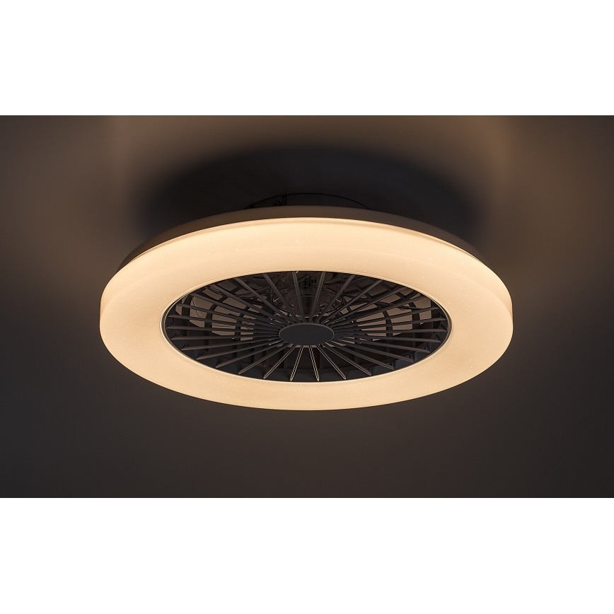 Rabalux - LED RGB Dimbare plafondlamp met ventilator LED/48W/230V 3000-6500K + afstandsbediening