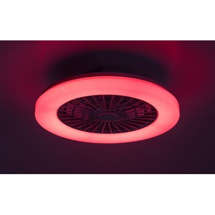 Rabalux - LED RGB Dimbare plafondlamp met ventilator LED/48W/230V 3000-6500K + afstandsbediening