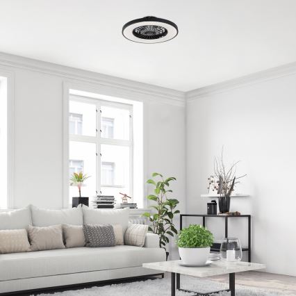 Rabalux - LED Dimbare plafondlamp met ventilator LED/72W/230V 3000-6500K + afstandsbediening