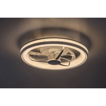 Rabalux - LED Dimbare plafondlamp met ventilator LED/40W/230V 3000/4000/6000K Wi-Fi + afstandsbediening
