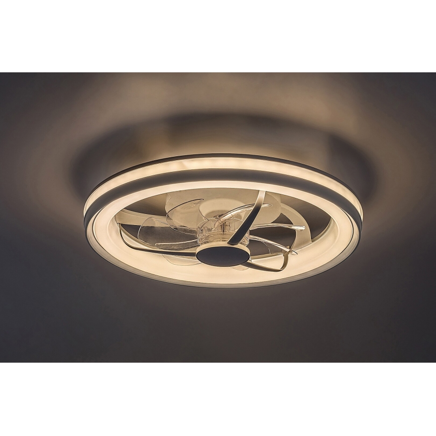 Rabalux - LED Dimbare plafondlamp met ventilator LED/40W/230V 3000/4000/6000K Wi-Fi + afstandsbediening