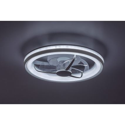 Rabalux - LED Dimbare plafondlamp met ventilator LED/40W/230V 3000/4000/6000K Wi-Fi + afstandsbediening