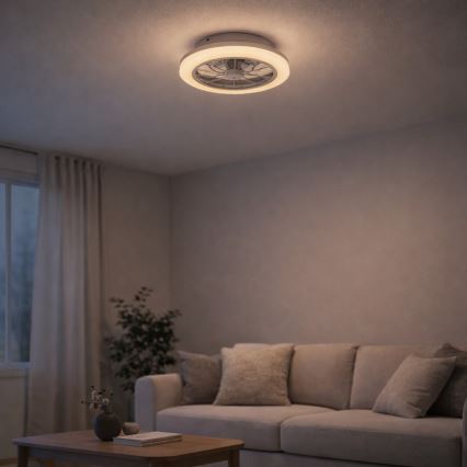 Rabalux - dimbare LED-plafondlamp met ventilator LED/24W/230V 3000-6500K + afstandsbediening